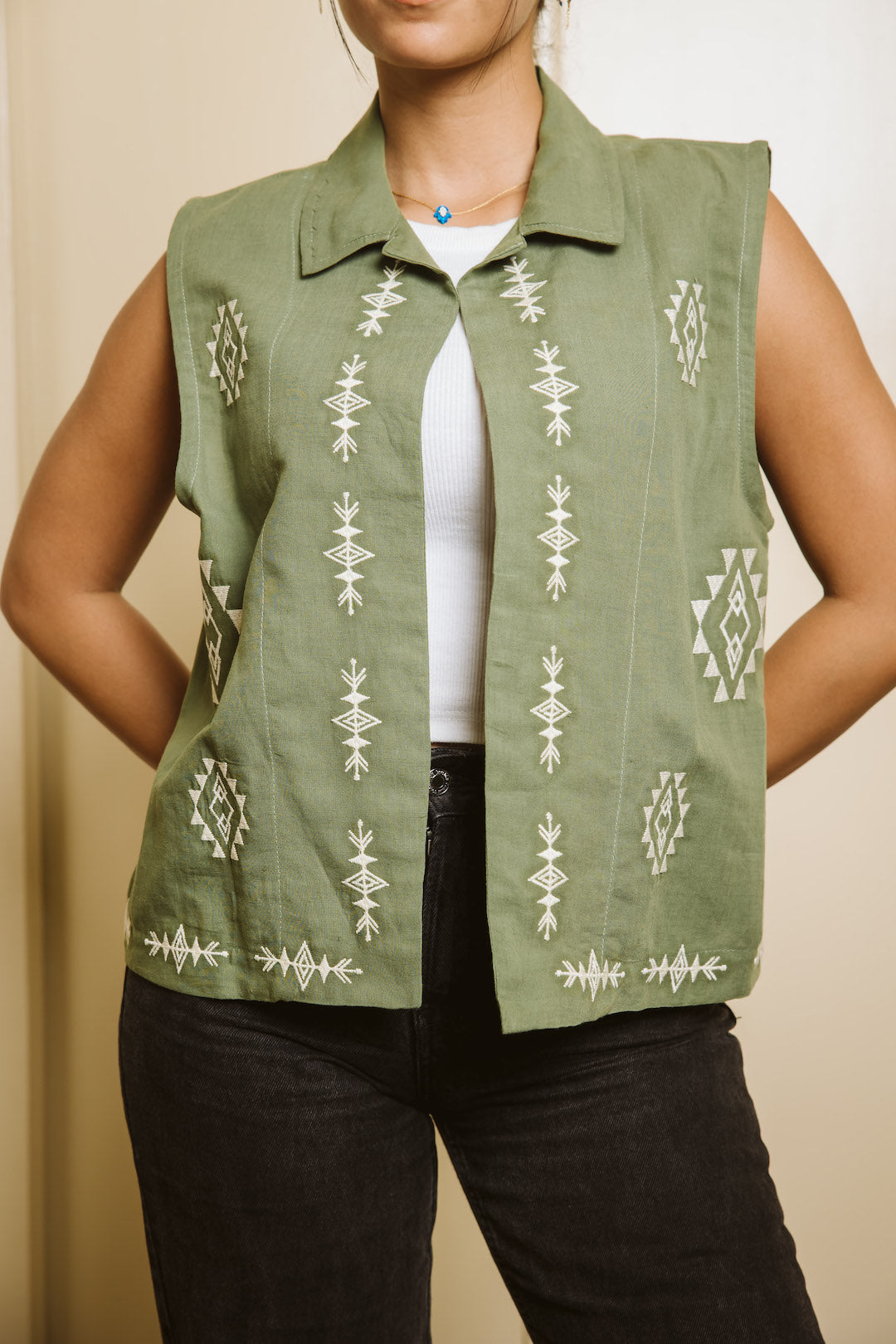 Olive Sunny Breeze Vest