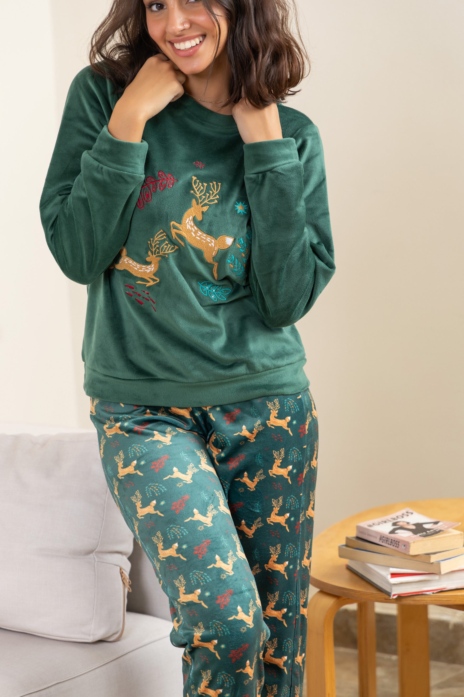 Green Christmas Winter PJ - Callista