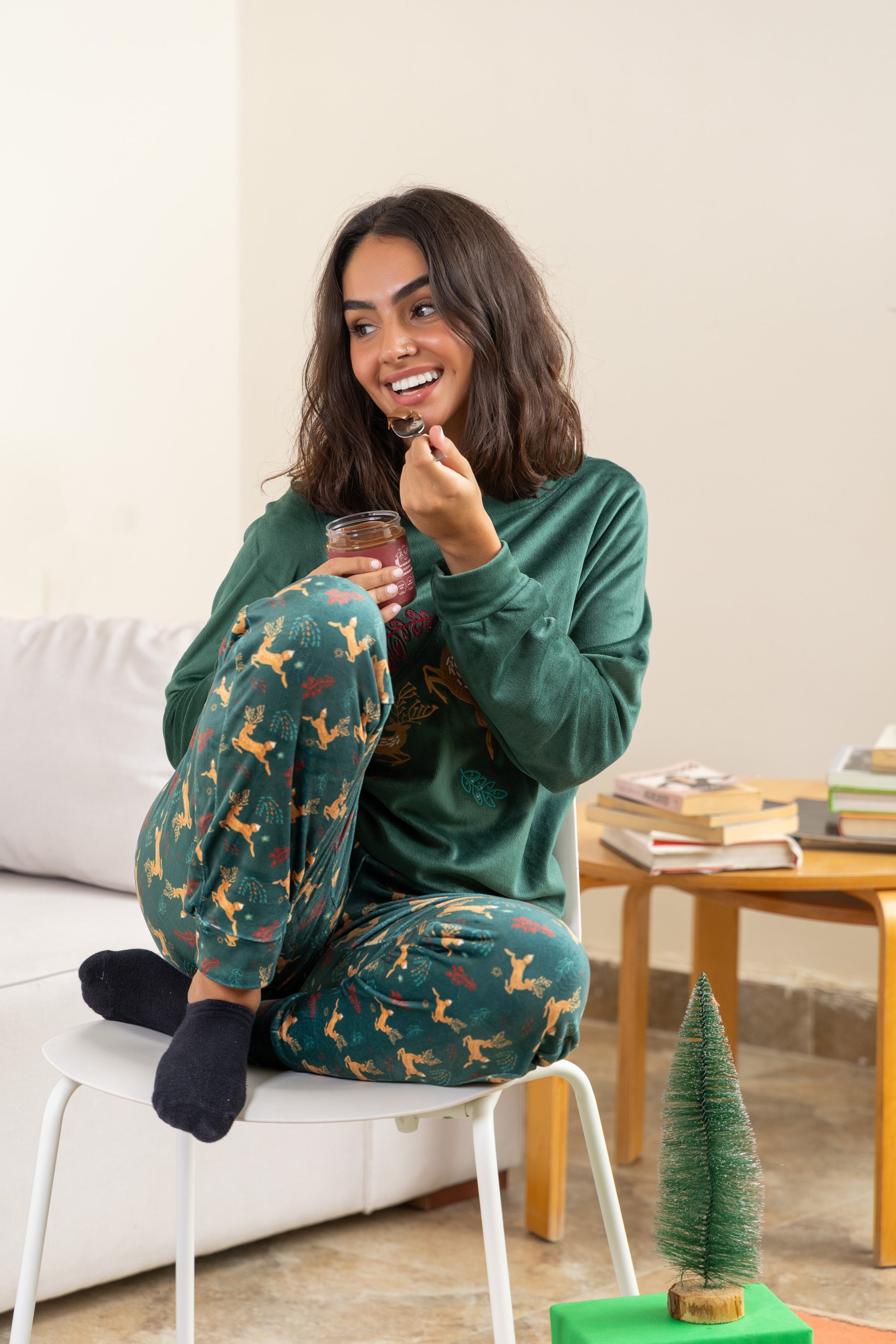 Green Christmas Winter PJ - Callista