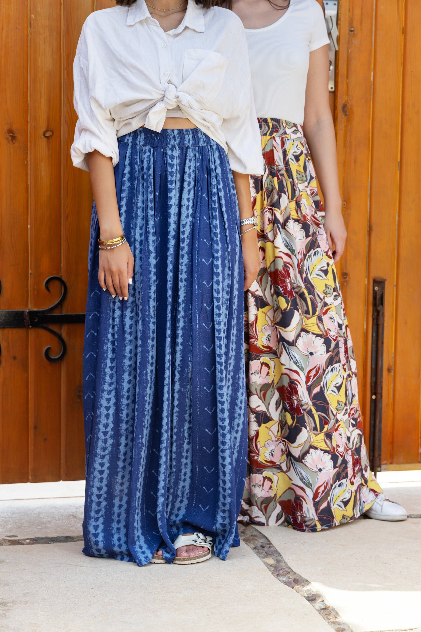 Colored Sunlit Stroll Maxi Skirt