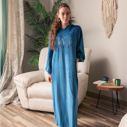 Pajama Dress - Indigo - Callista